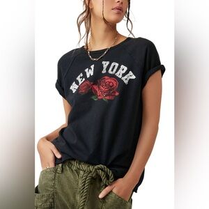 We The Free New York State Flower Tee NWOT